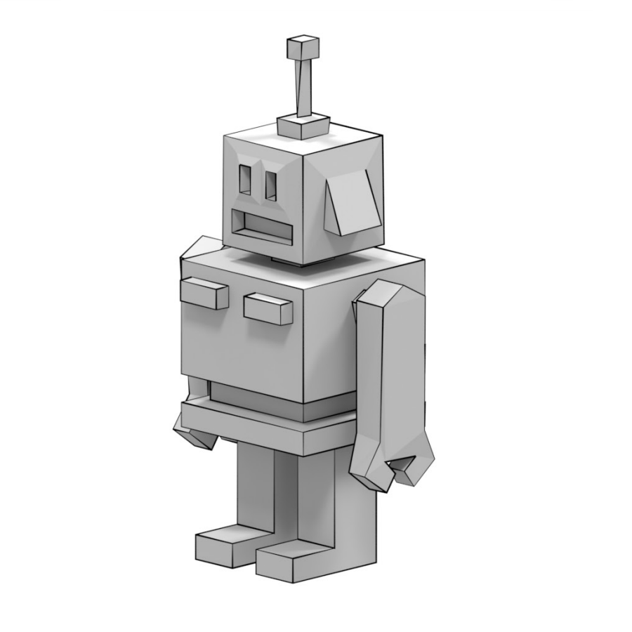 Robot d papercraft free printable papercraft templates