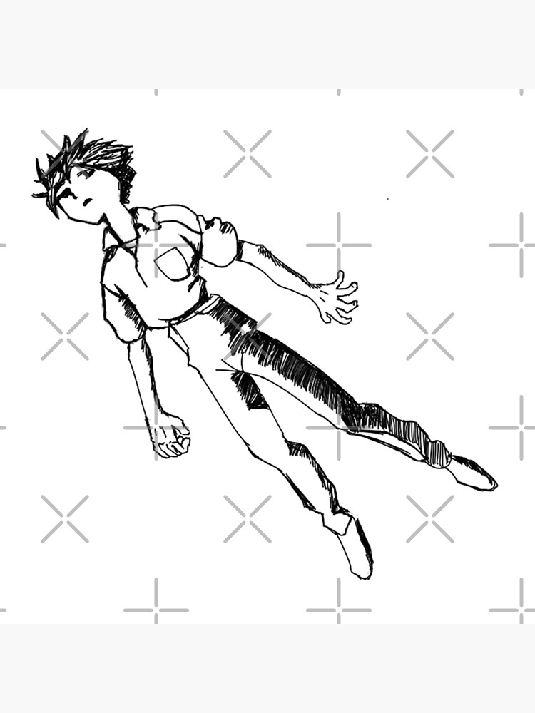 Evangelion shinji floating art board print for sale by iamhaise
