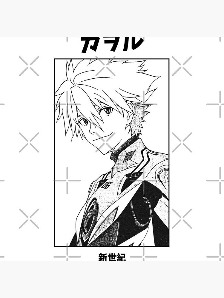 Kaworu nagisa neon genesis evangelion pin for sale by kmsbyzet