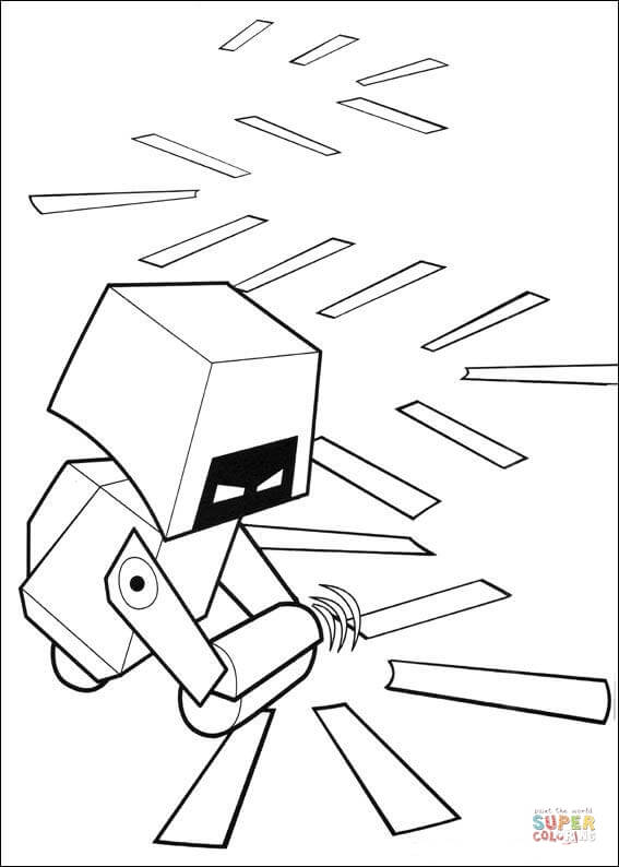 Cleaning robot coloring page free printable coloring pages