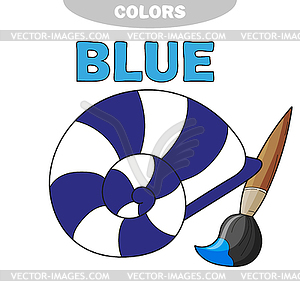 Coloring page seashell black and white