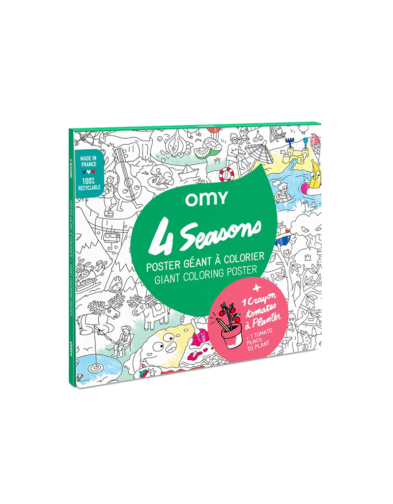 Seasons giant coloring sheet