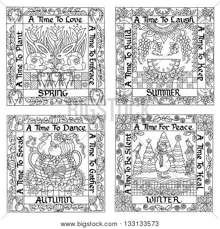 Adult coloring book vector photo free trial bigstock