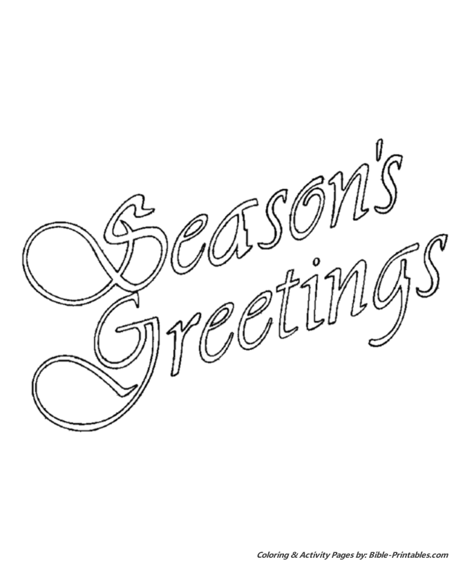 Christmas scenes coloring pages
