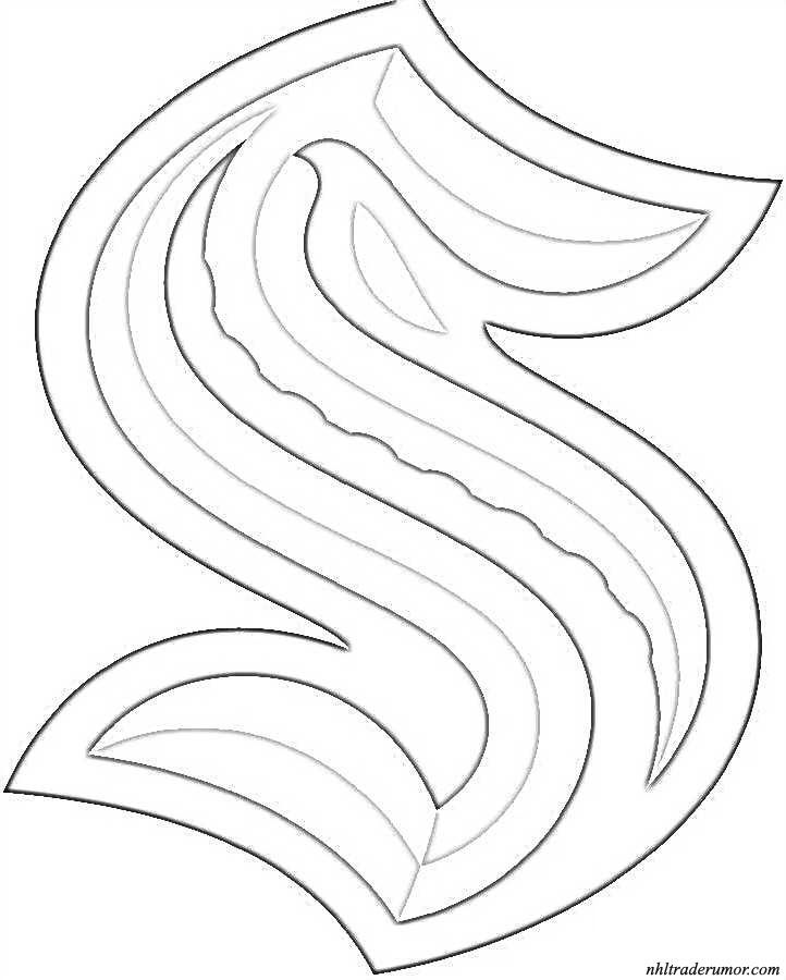 Seattle kraken coloring page kraken logo coloring pages kraken