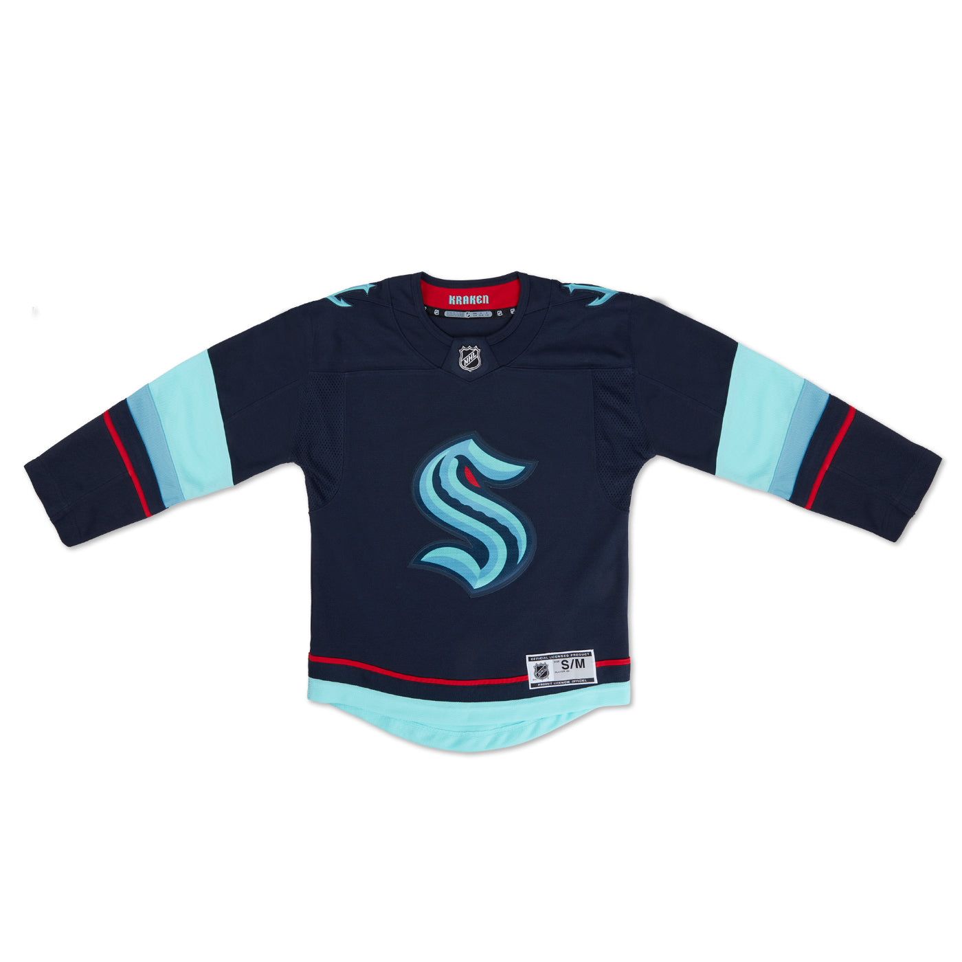 Seattle kraken infant home team jersey blank â seattle hockey team store