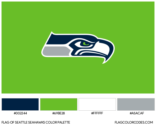Seattle seahawks flag color codes