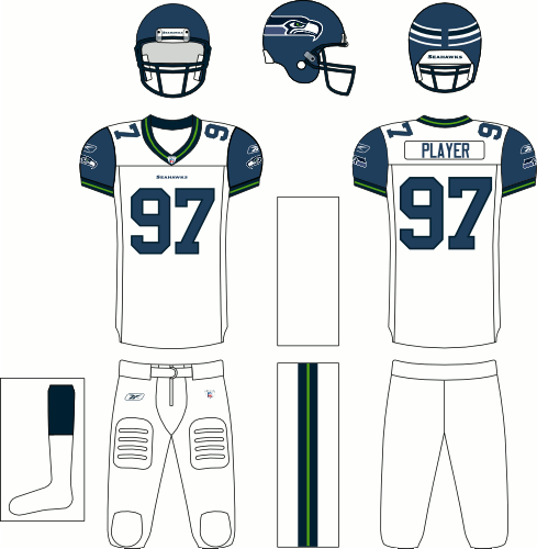 Seattle seahawks road uniform
