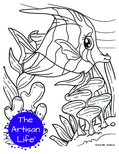 Free printable cute sea creature coloring pages for kids