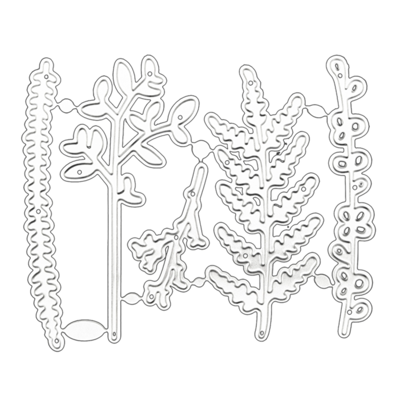 Coral seaweed theme metal die cuts cutting dies cut stencils for diy embossing paper leather scrapbooking card making
