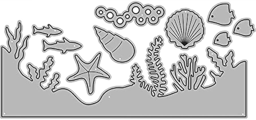 Beautiful seaweed border coral metal paper cutting dies stencils for diy scrapbookingphoto album decorative embossing diy paper cards