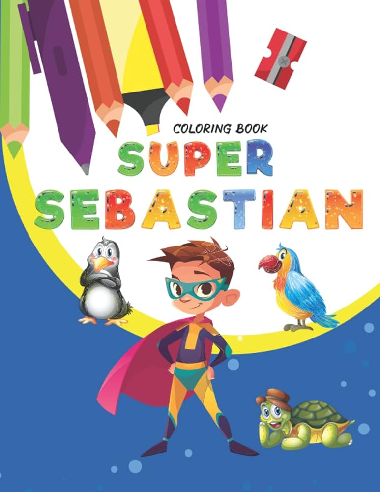 The adventures of super sebastian coloring book pages by smail pat