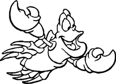 Sabastian the crab decal