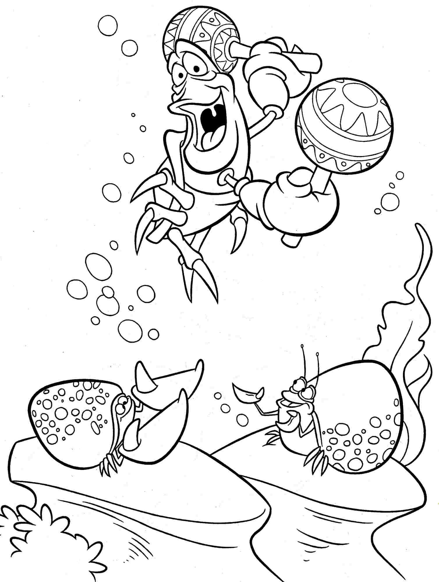 Little mermaid colorg pages funny sebastian mermaid colorg pages mermaid colorg book disney colorg pages