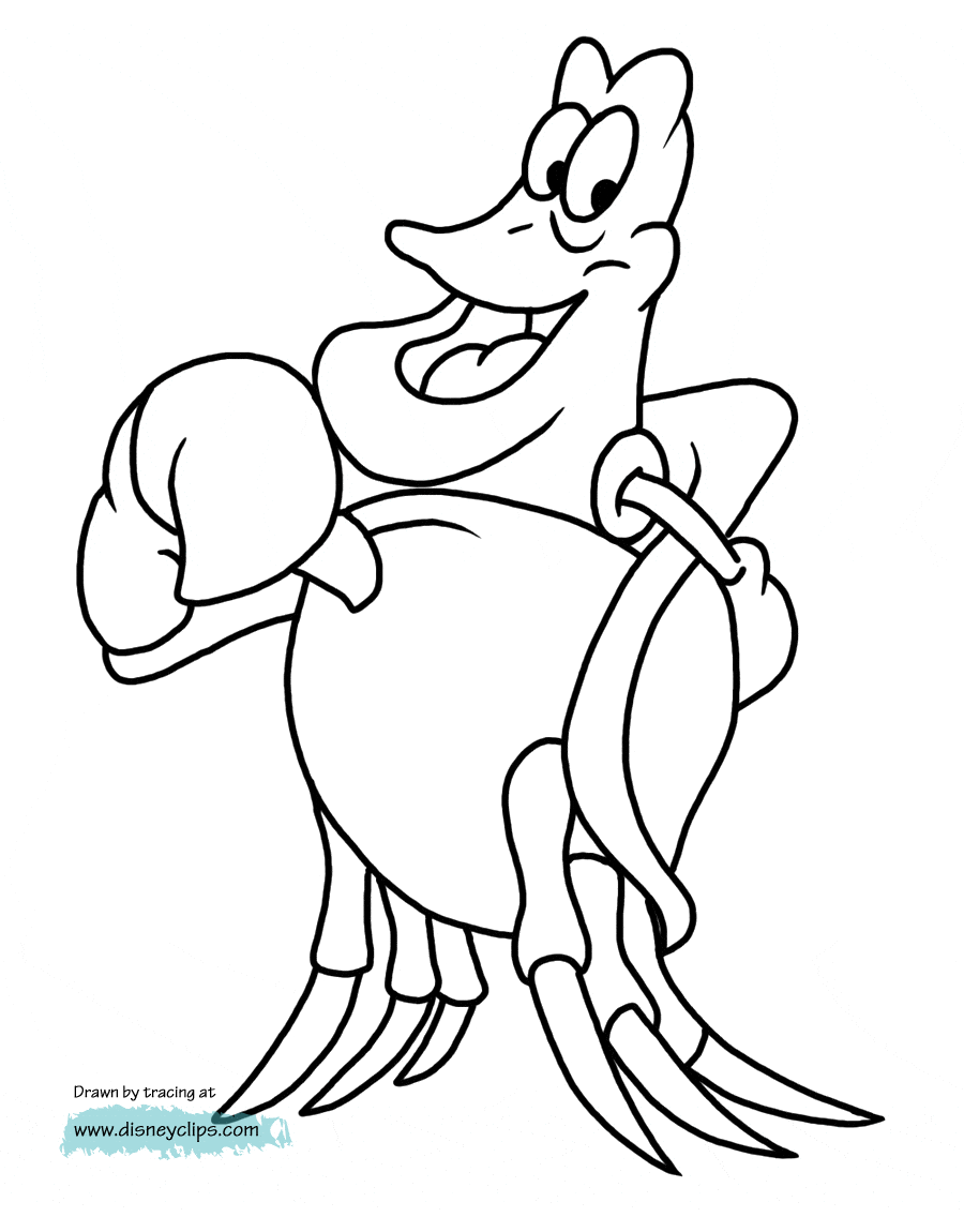 The little mermaid coloring pages