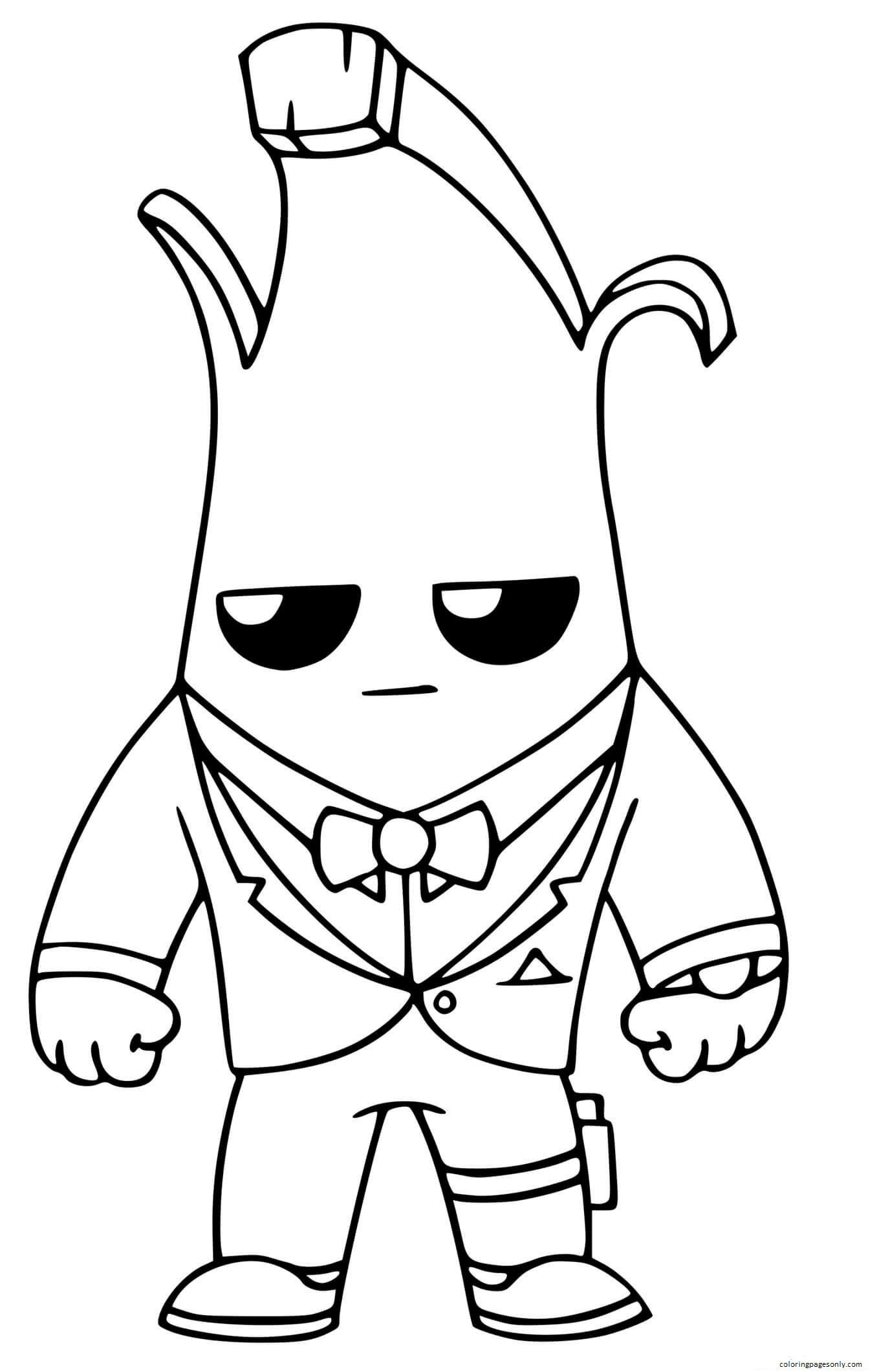 Peely coloring pages printable for free download