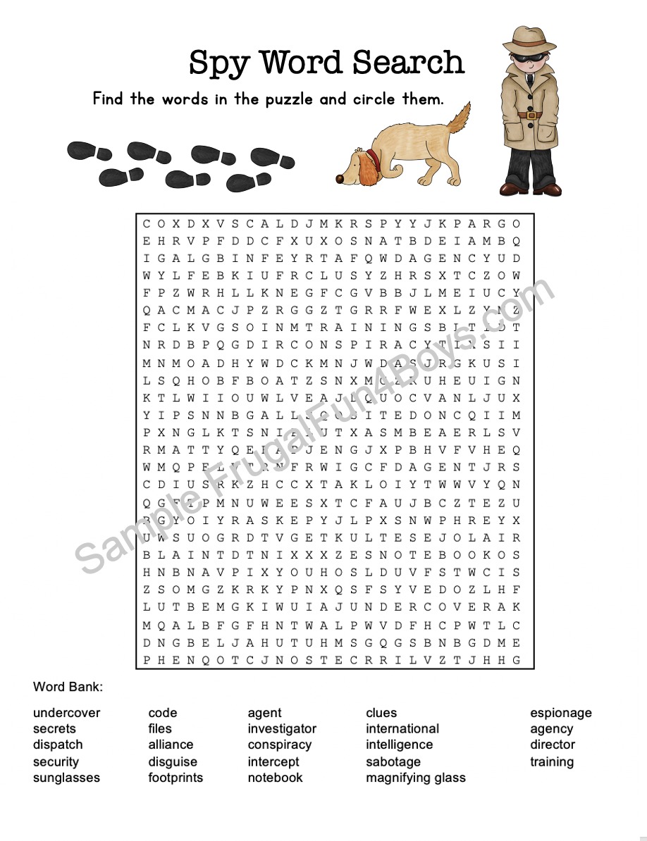 Spy and secret code activities for kids