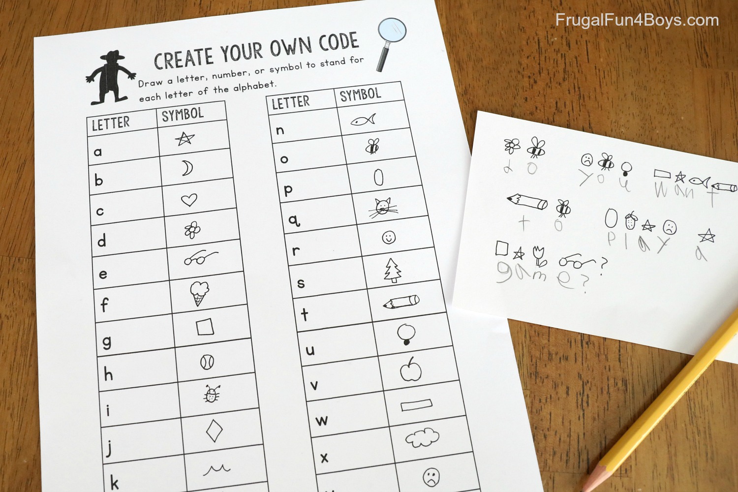 Spy and secret code activities for kids