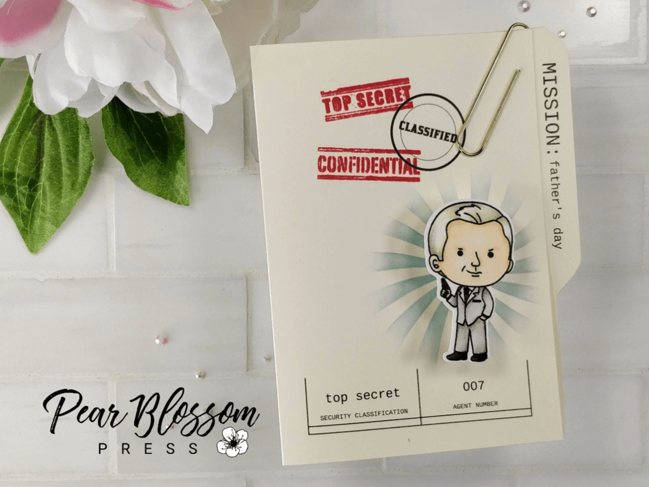 Secret agent fathers day card