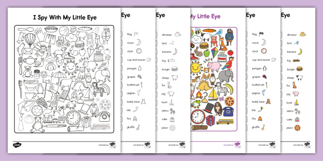 I spy printable pdf key skills game letters and sounds