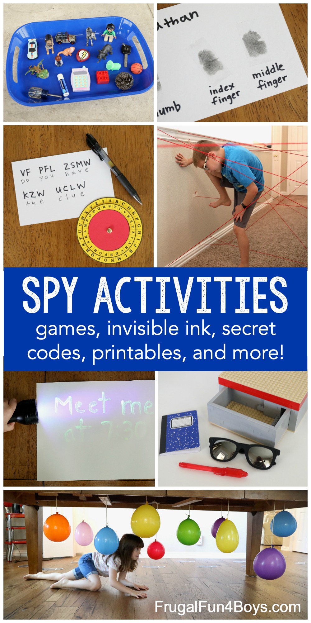 Spy and secret code activities for kids