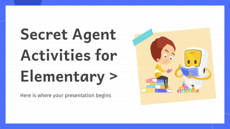 Secret agent activities for elementary google slides ppt