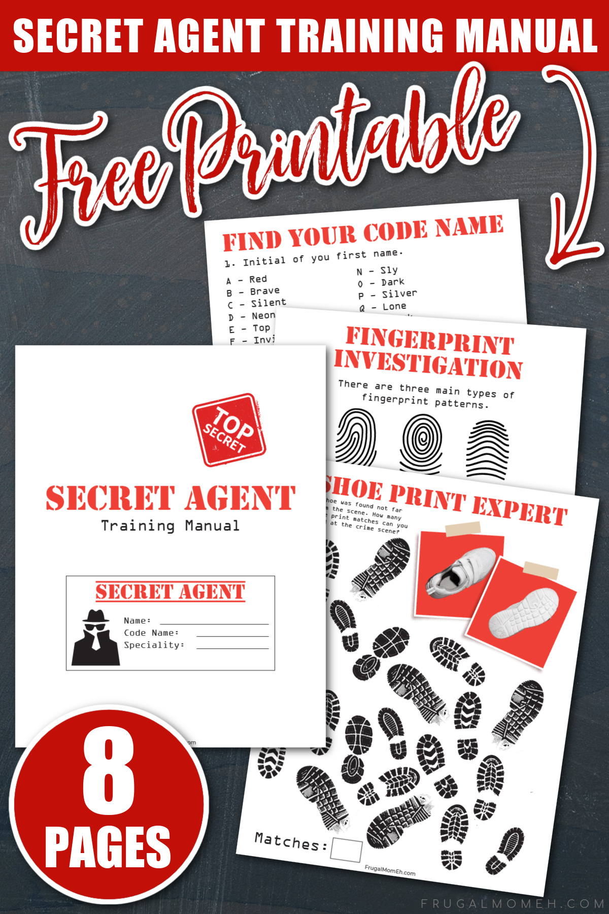 Free printable secret agent training manual