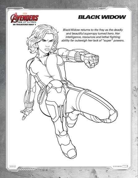 Awesome avengers age of ultron coloring sheets avengers ageofultron