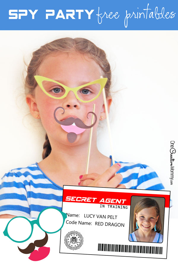 Spy birthday party printables