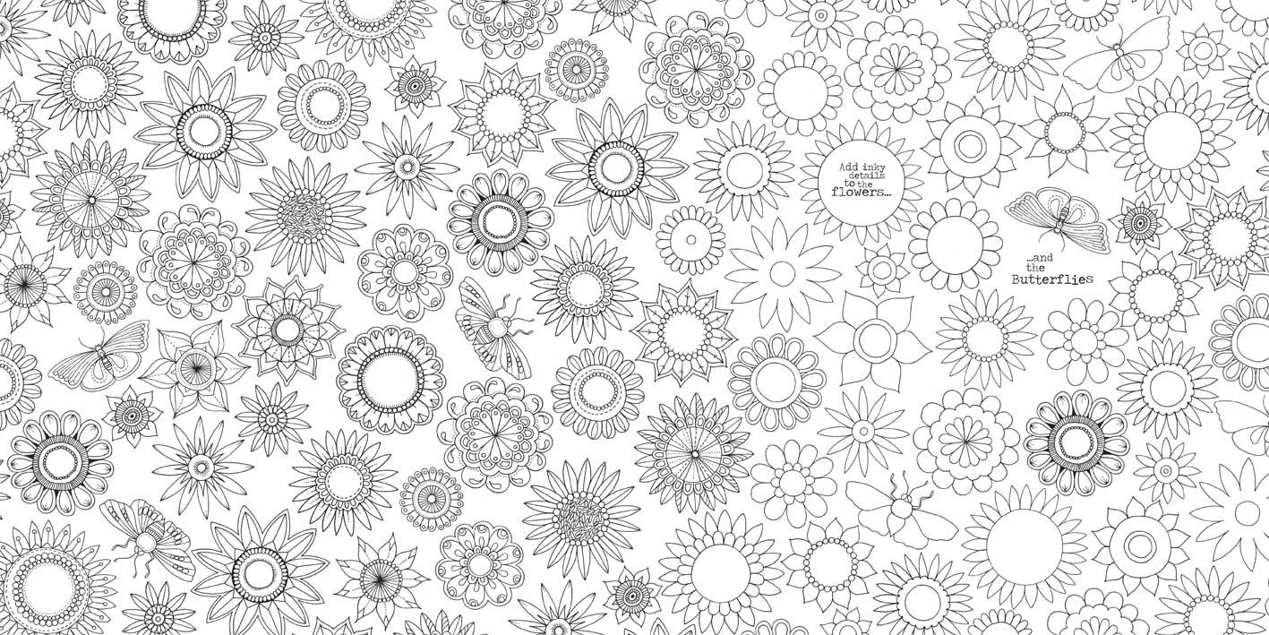 Secret garden an inky treasure hunt and coloring book