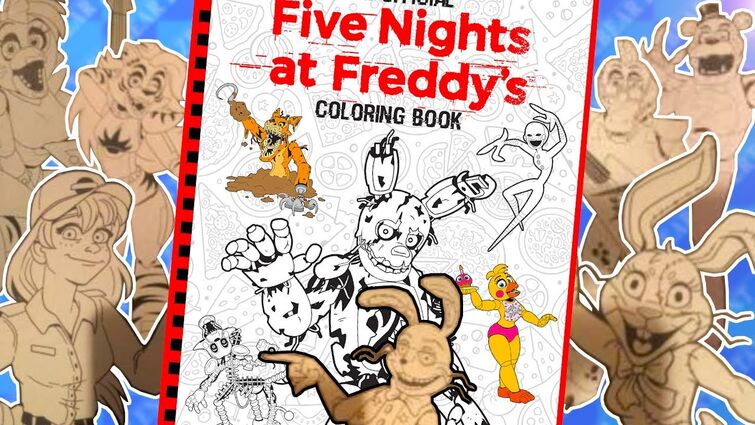 Security breach characters in the uping fnaf coloring book