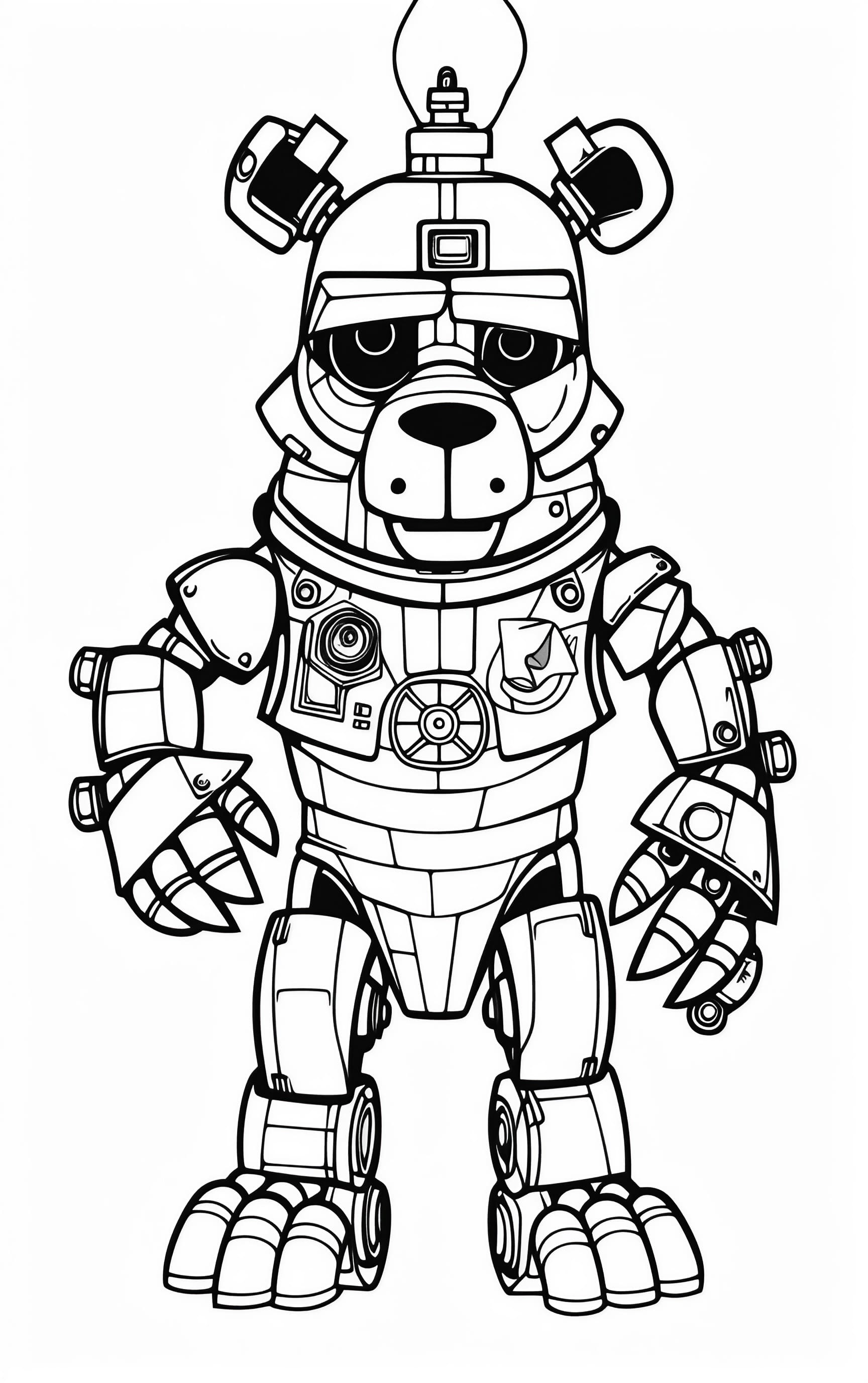 Fnaf coloring pages for free printable