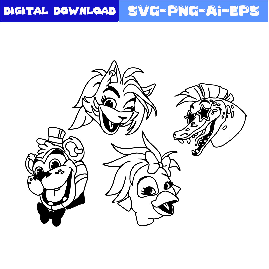 Five nights at freddys security breach svg five nights at