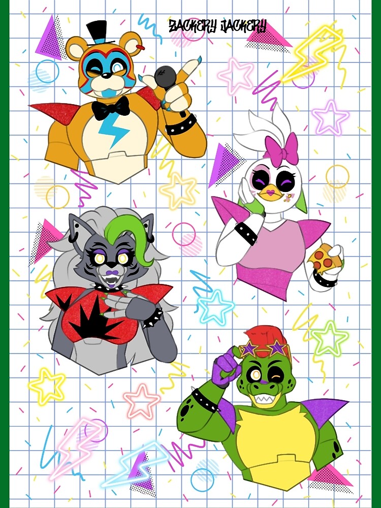 Fnaf security breach crew greeting card for sale by omtuongtu