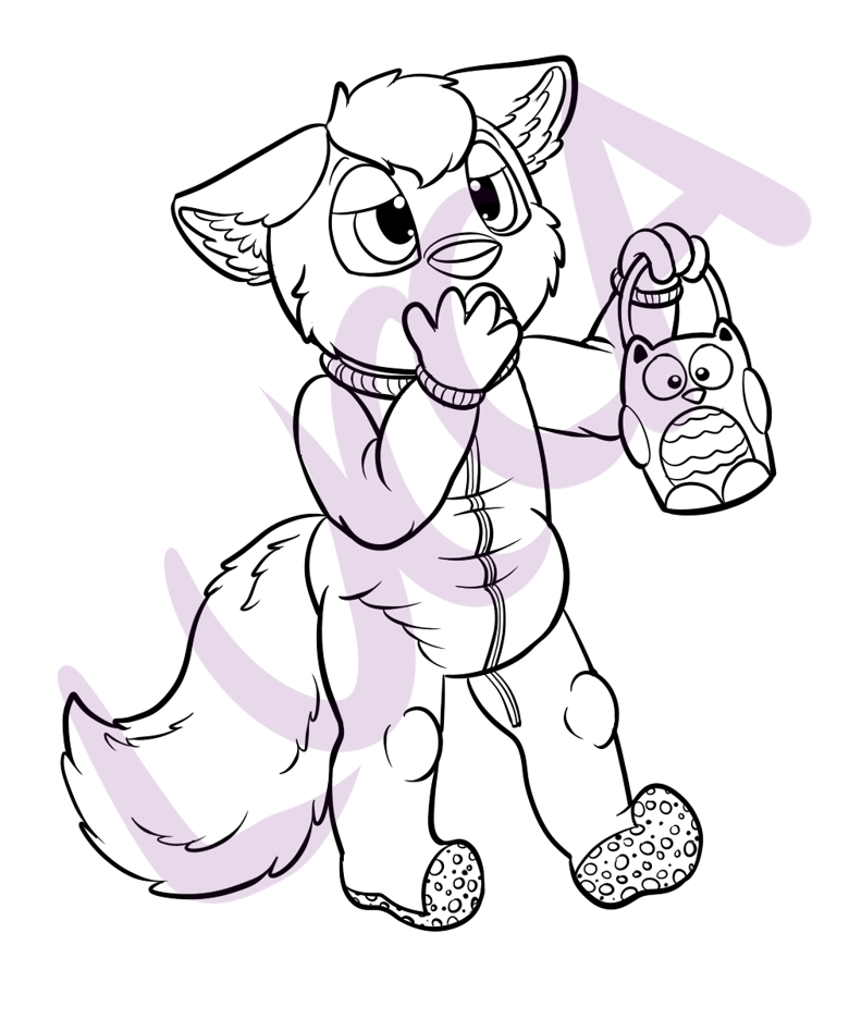 Night light coloring page