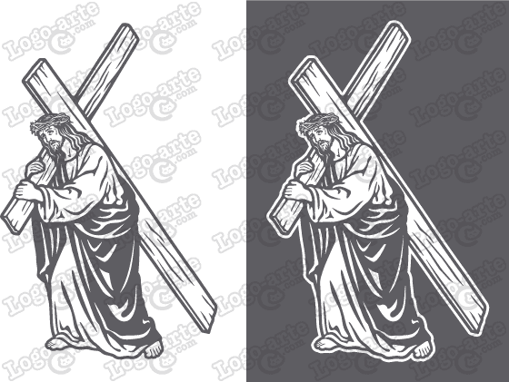 ª estaciãn del viacrucis tradicional vectorizada para corte