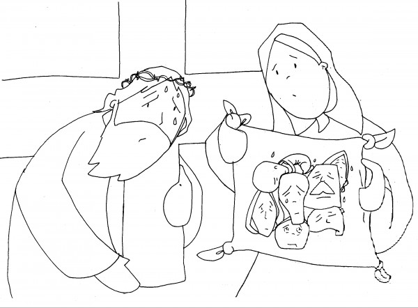 Dibujos del vãa crucis de jesãºs para colorear colorear imãgenes