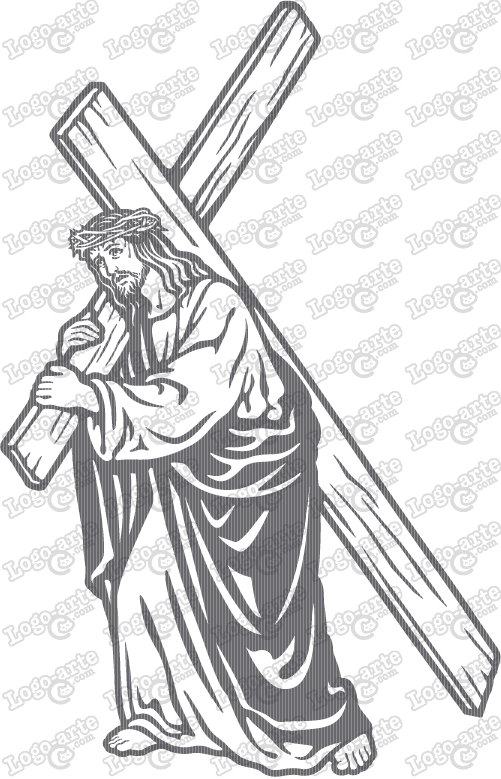 ª estaciãn del viacrucis tradicional vectorizada para corte