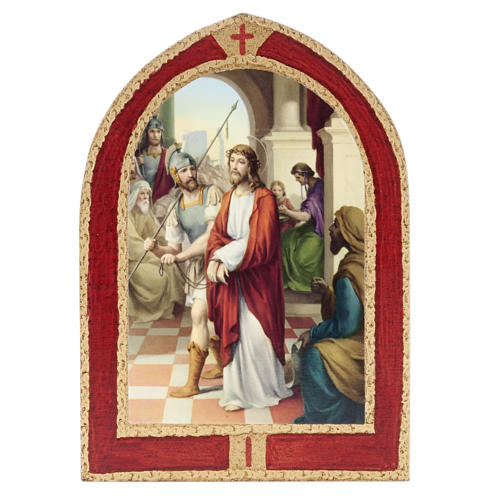 Via crucis tablas ojival madera tacion venta online en