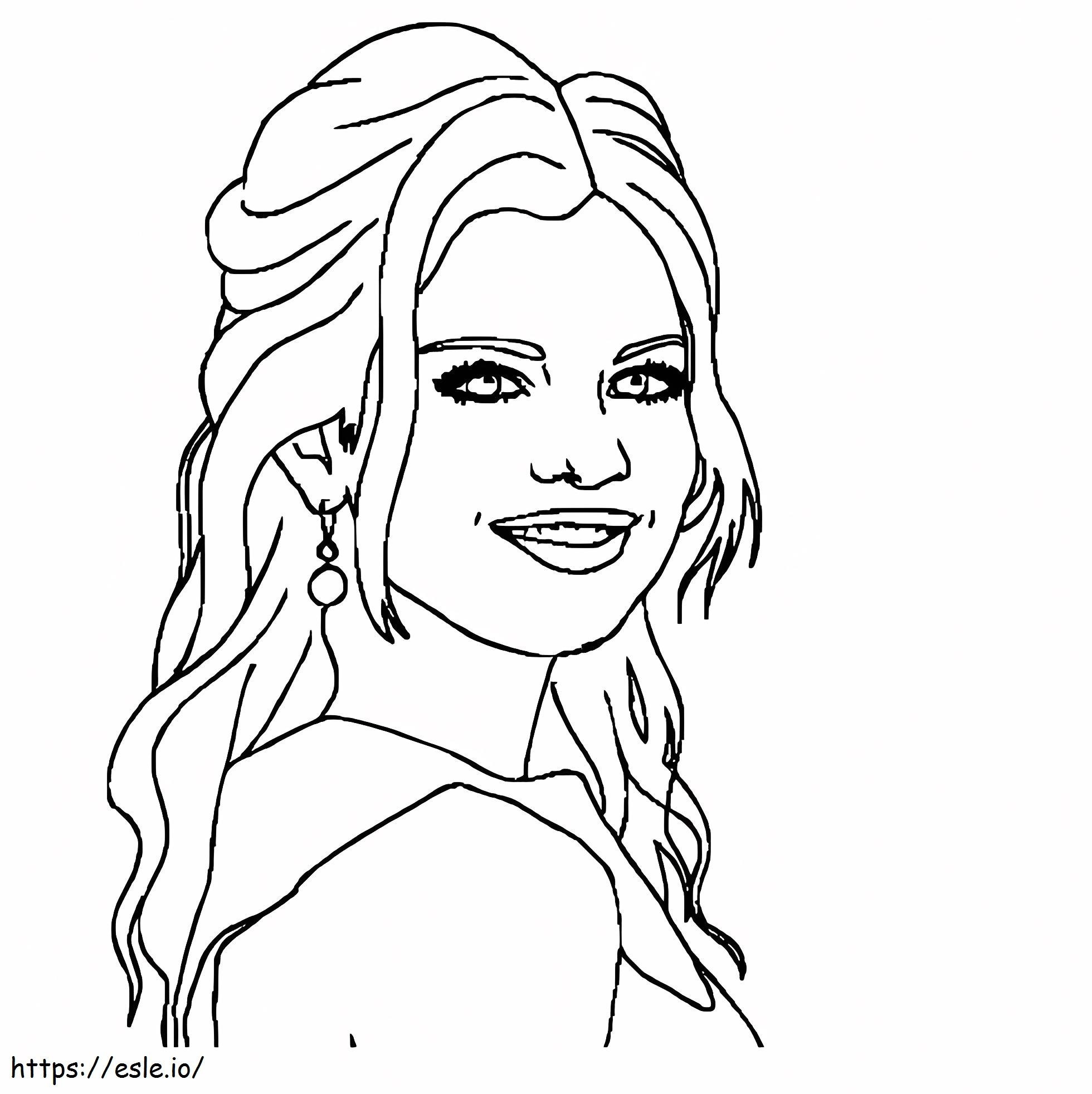 Selena gomez selena gomez color page coloring page