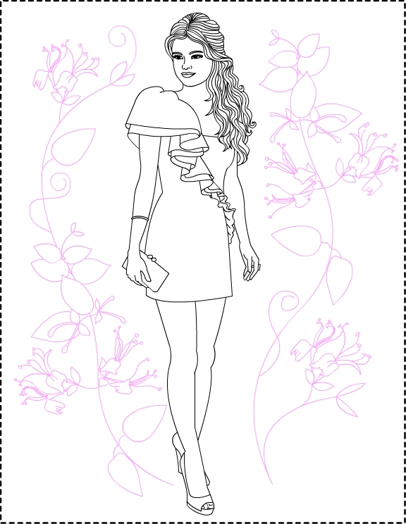 Nice colouring pages selena gomez coloring pages
