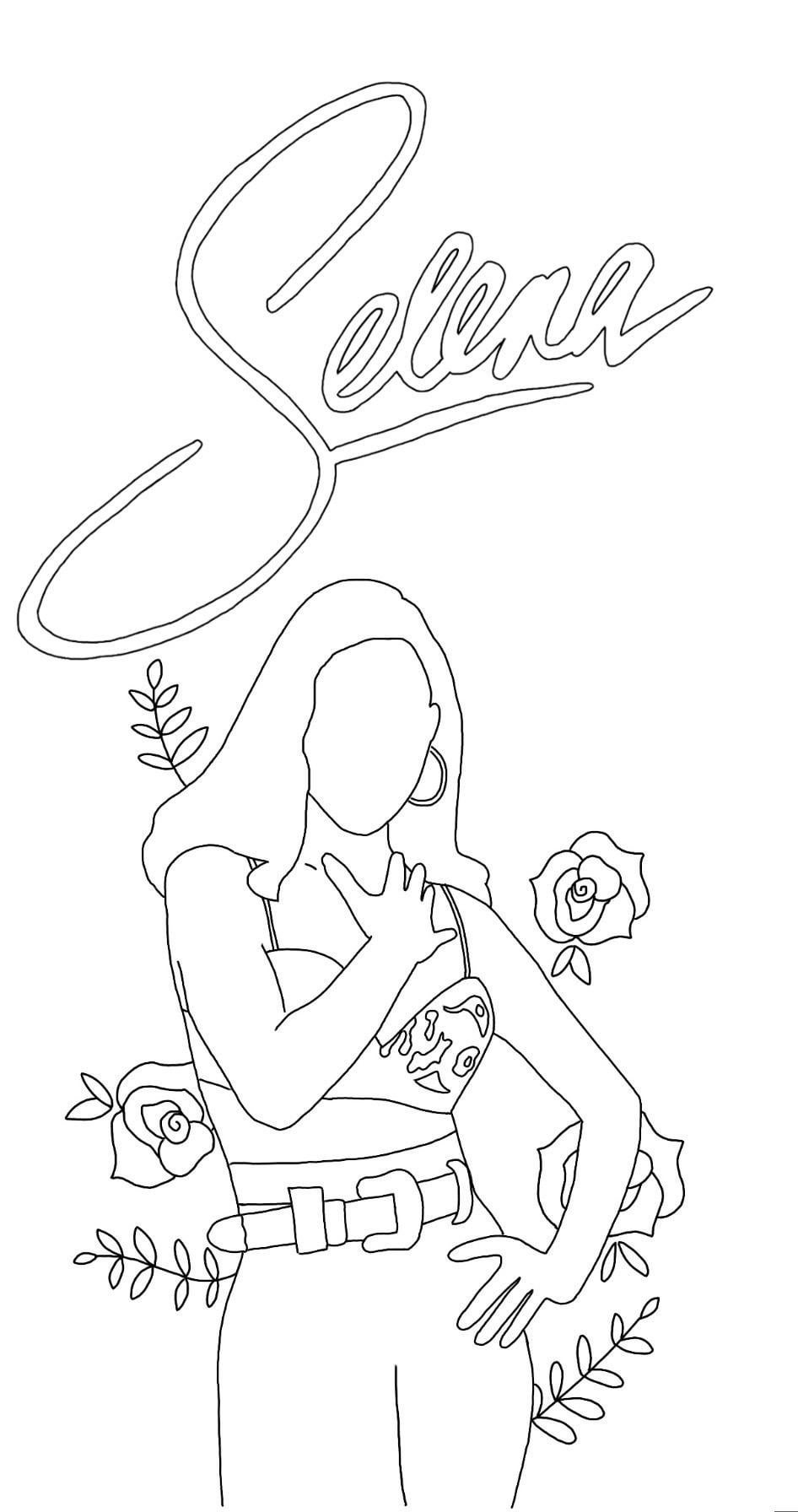 Selena quintanilla coloring pages rselenaquintanilla