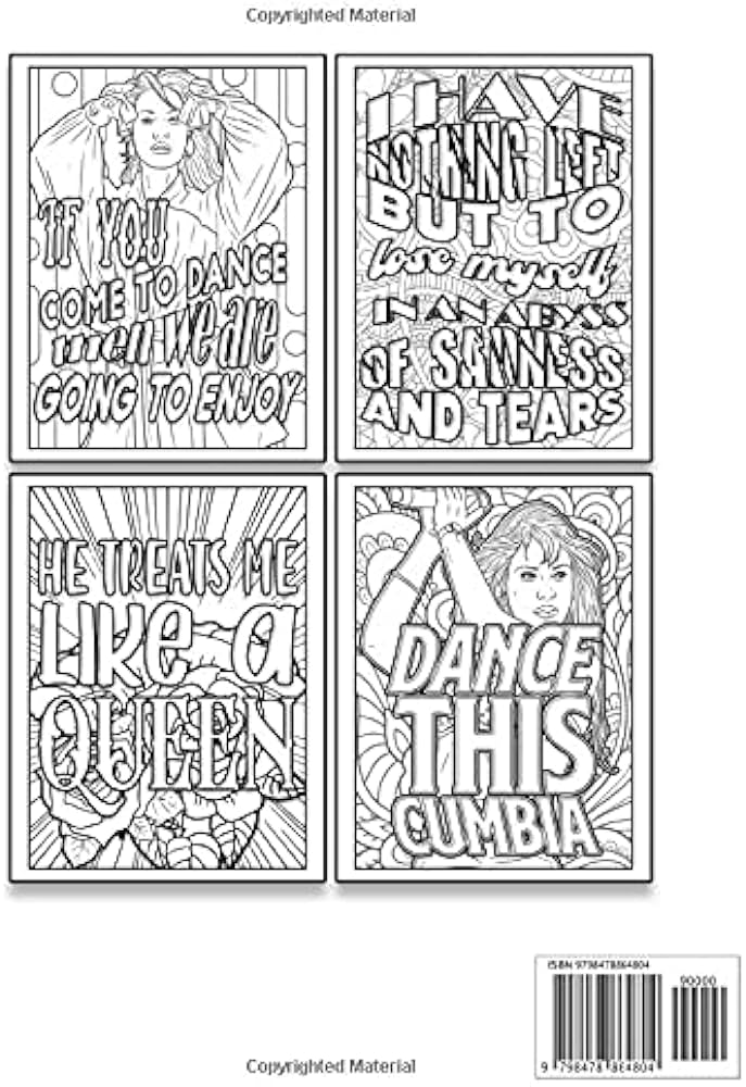Selena quintanilla lyrics coloring book a perfect bination for anyone who loves selena quintanilla songs and coloring kijima hiroshi books