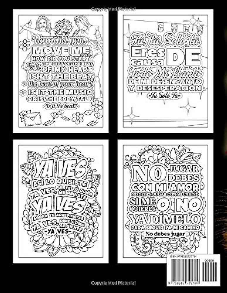 Selena quintanilla lyrics coloring book gorgeous present for selena quintanilla mega fans lots of awesome lyrics designs to explore gioia pamila books