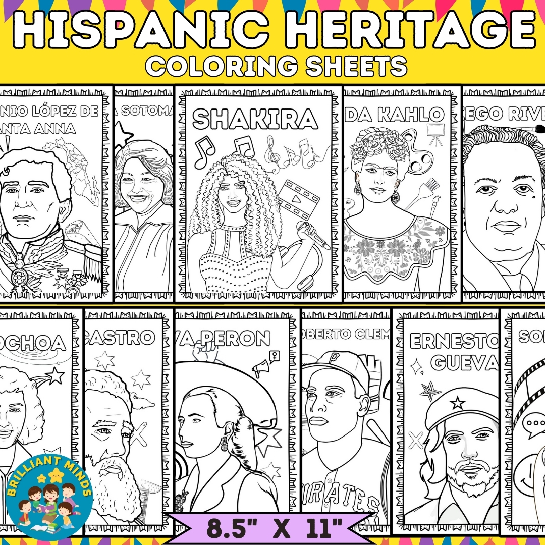 Hispanic heritage month coloring pages hispanic heritage month coloring sheets made by teachers