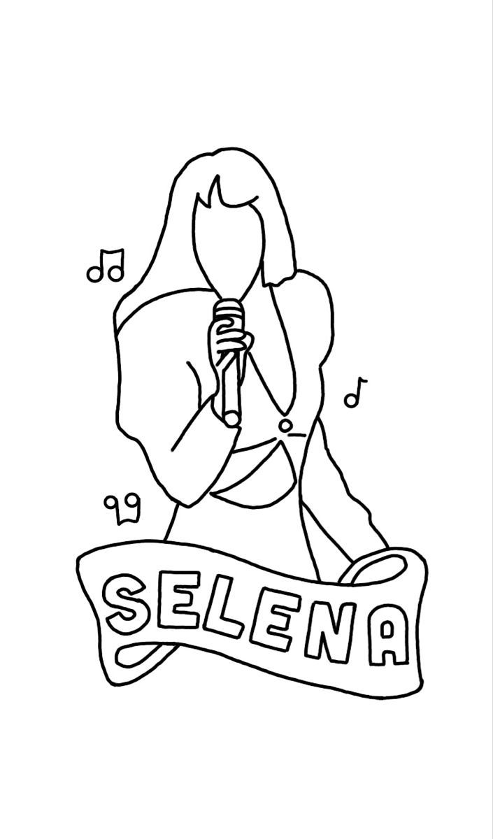 Selena quitanilla dibujos bonitos dibujos sencillos dibujos tumblr para colorear