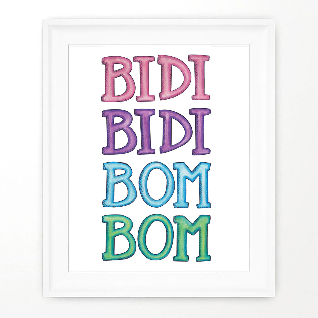 Bidi bidi bom bom print selena print espaãol print latinx wall d â about a cloud