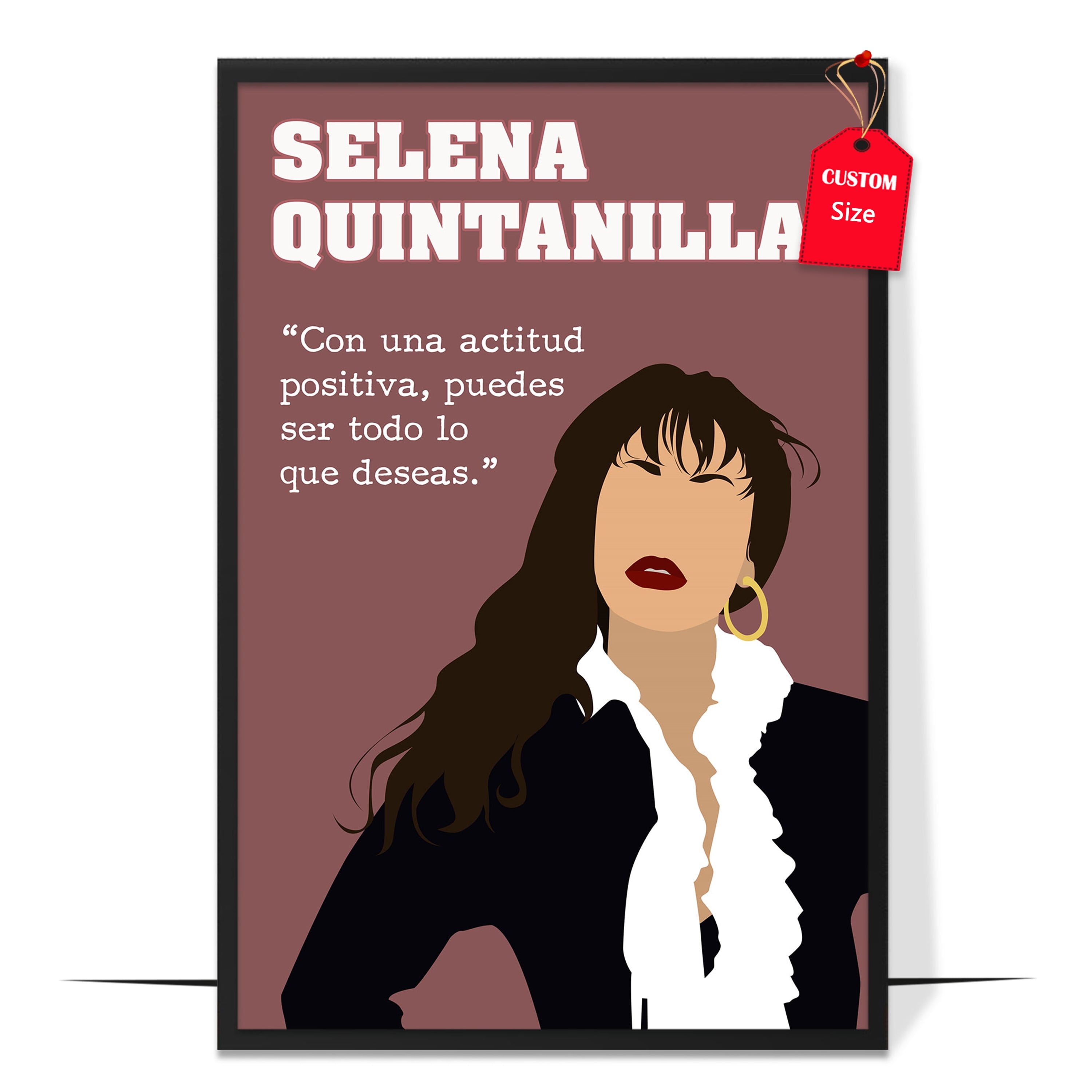 Loluis inspirational quotes wall art hispanic leaders art print decor gifts for home office classroom latino leaders poster selena quintanilla spanish version unframed x