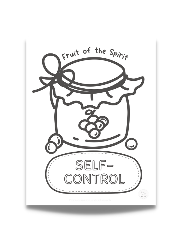 In a jam try these printable fruits of the spirit coloring pages