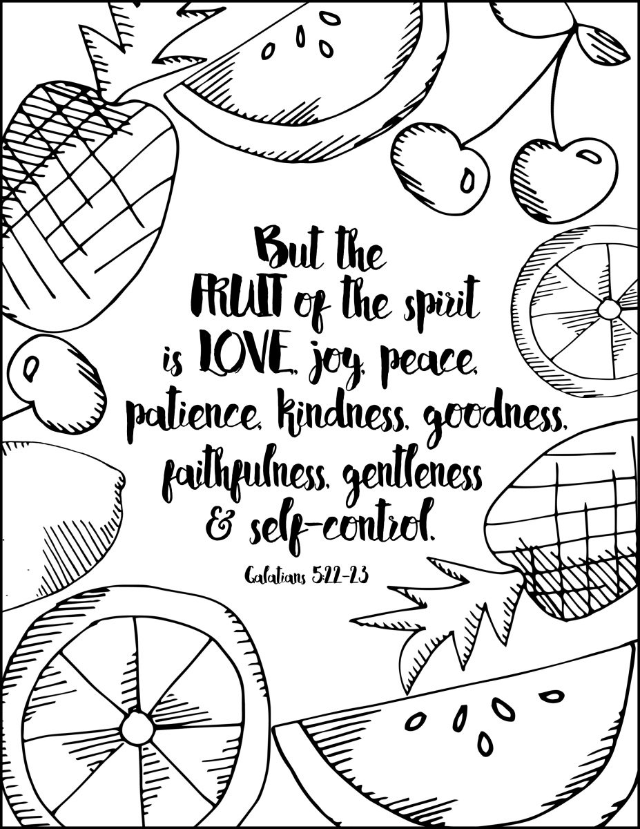 Galatians coloring page